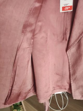 Conjunto Zara Chaleco y Shorts Rosa lino