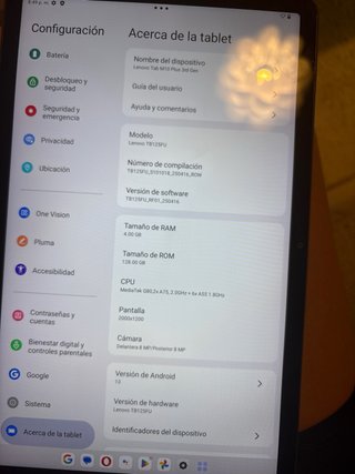 Tablet Lenovo Pro 11 Negra