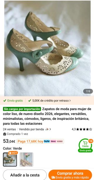 Zapatos de tacón troquelados turquesa y blanco
