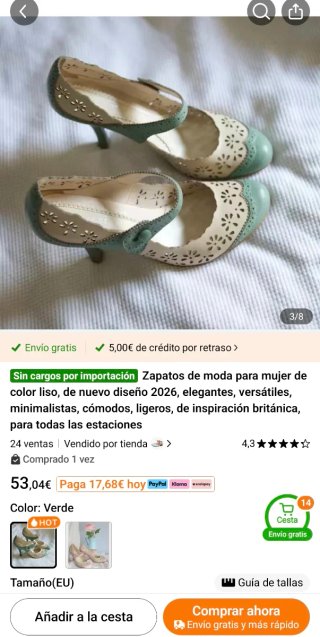 Zapatos de tacón troquelados turquesa y blanco