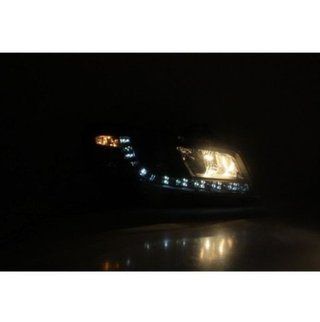 Faros delanteros LED para Fiat Stilo Black
