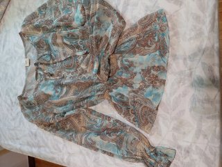 Blusa Cordón Cachemir Estampada Talla XL