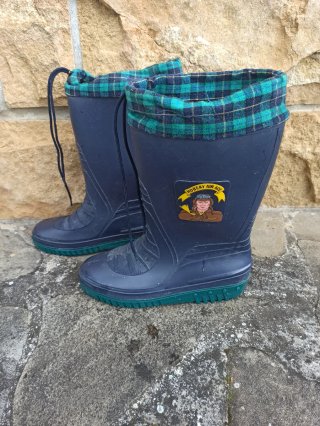 Botas de agua infantiles forradas