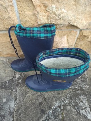 Botas de agua infantiles forradas