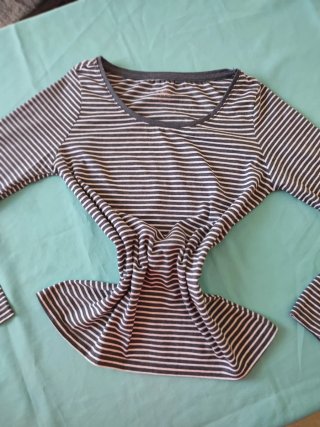 Camiseta de rayas ClockHouse Talla M