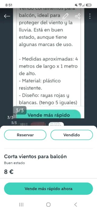 Cortavientos a rayas rojas y blanco