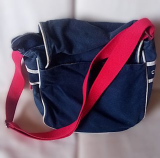 Borsa tracolla Converse vintage blu e rossa