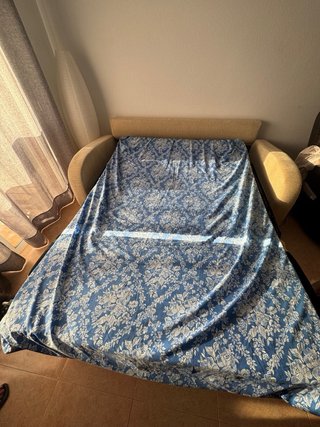 Sofá Cama Beige Tela .recogida en puerto Mazarrón