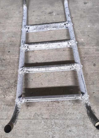 Escalera Piscina 4 Peldaños Metal