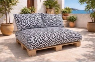Cuscini per Pallet - Nero e Bianco