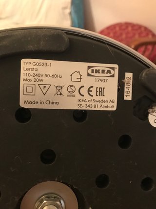Lámpara de pie Ikea Lersta