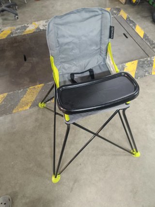 Trona plegable camping con bandeja