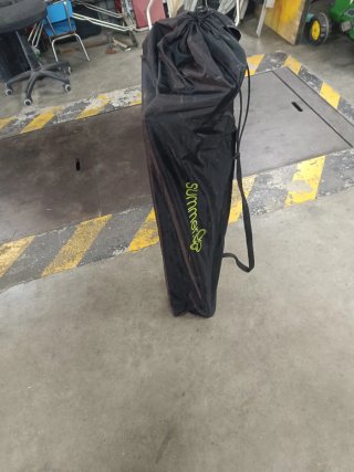Trona plegable camping con bandeja