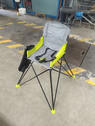 Trona plegable camping con bandeja