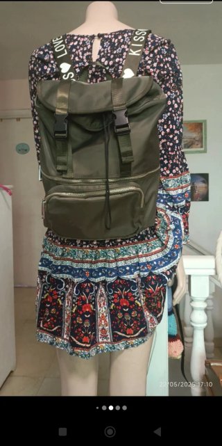 Mochila bolso verde