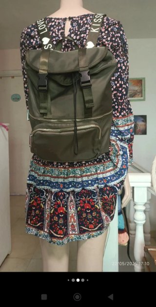 Mochila bolso verde