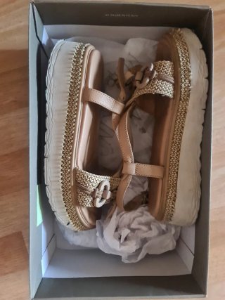 Sandalias Stonefly Beige Mujer