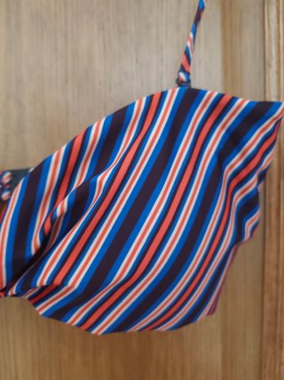 Top Bikini Rayas Zara Talla XL