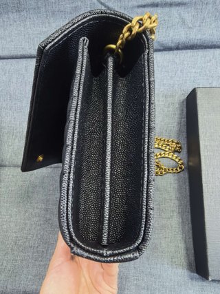 Bolso YSL Negro Cadena Dorada