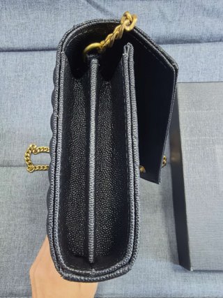 Bolso YSL Negro Cadena Dorada