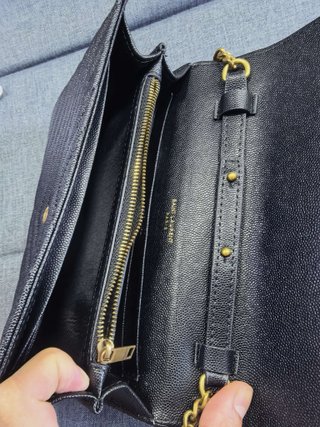 Bolso YSL Negro Cadena Dorada