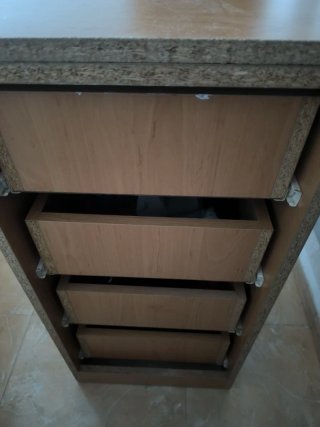 Cajonera de madera 4 cajones