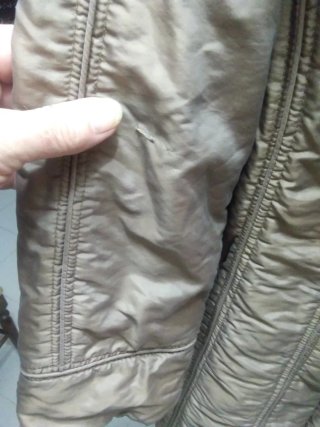 Abrigo de invierno mujer dorado