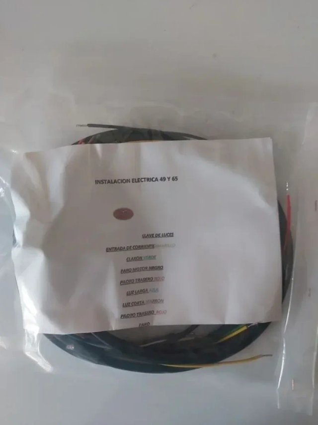 INSTALACION ELECTRICA COMPLETA GUZZI 49 Y 65