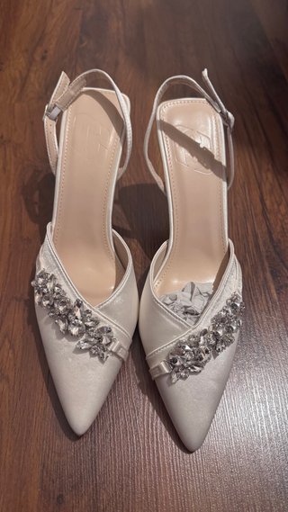 Zapatos de Novia Talla 40/41 con Pedrería