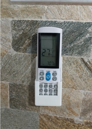 Soporte de pared para mando de aire acondicionado