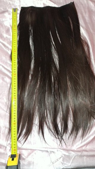 Extensiones de cabello castaño 55 cm