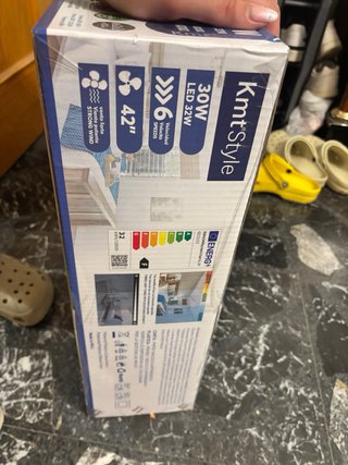 Ventilador de techo KmtStyle 42 con luz LED