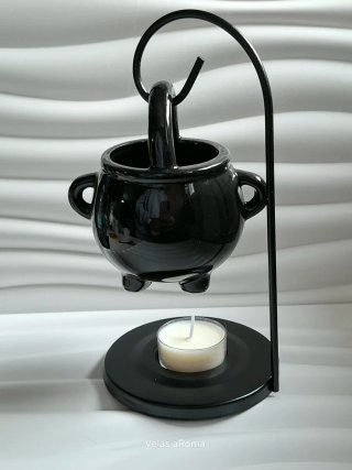 Quemador Wax Melts + 60gr aroma madera de cedro