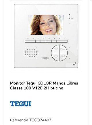 Videoportero Tegui Color Manos Libres