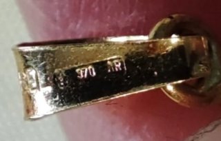 Anello Oro 18 KT con Pietra Rosa