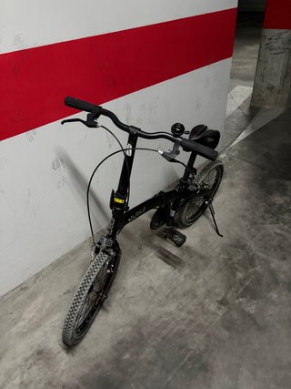 Bicicleta Plegable Negra