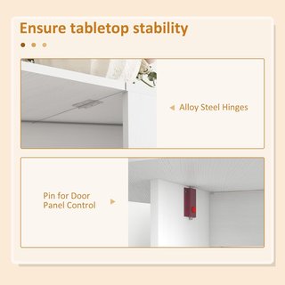 Mesa de Comedor Plegable, 163X80 cm Escritorio Plegable Ahorra Espacio Con 2 Alas Ovaladas para 6 Personas, Mesa de Cocina con Alas, Ideal para Sala de Estar, Casa, Oficina, Blanca