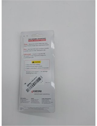 Kyocera lavava CP-10-NRD - Pelador Horizontal - Cuchilla Afilada de cerámica de Zirconia - Liviana - no corrosiva - Apta para lavavaj
