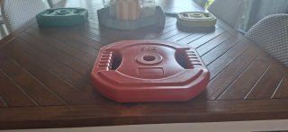 Disco de pesa 5kg rojo