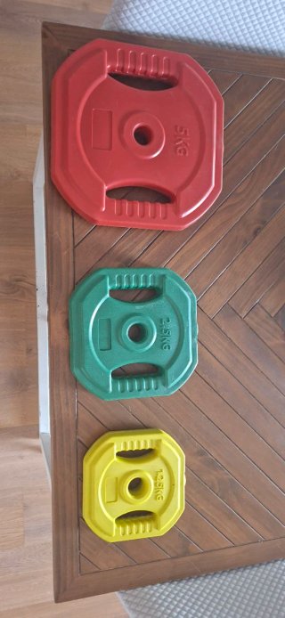 Disco de pesa 5kg rojo