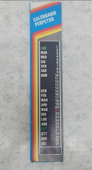 Calendario Perpetuo Vintage Anni 70/80 Nuovo