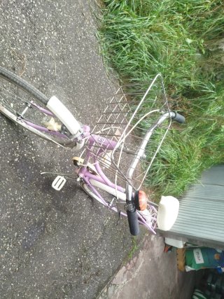 Bicicleta paseo morada marcaBH