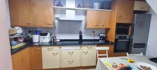Muebles de cocina madera y cristal