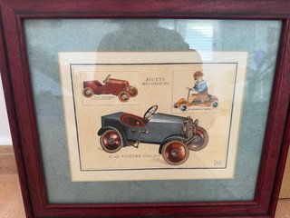 2 Láminas Vintage Publicidad Coches Franceses