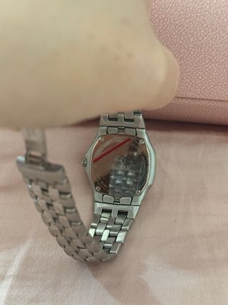 Reloj Jaguar Mujer Plata y Blanco Nuevo