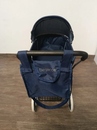 Carrito de muñecas azul