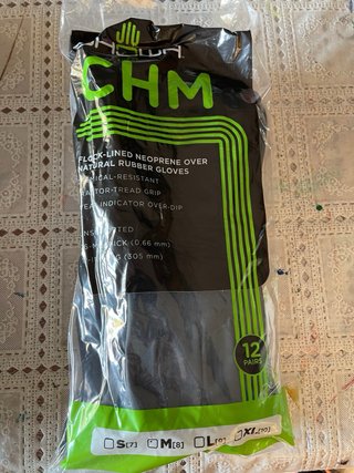 7 Paquetes Guantes Neopreno SHOWA (12 Pares) T-M