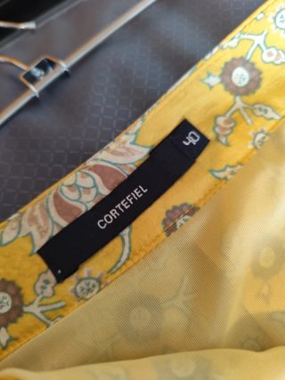 Falda Cortefiel Seda Estampada Talla M