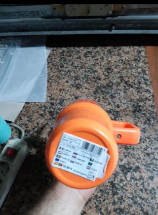 Taza térmica naranja Tropical Club