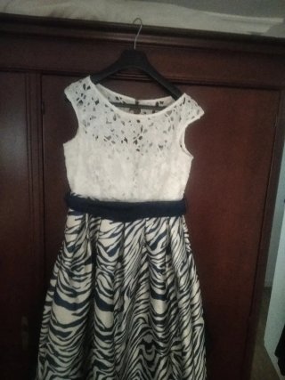 Vestido Sonia Peña Negro y Blanco